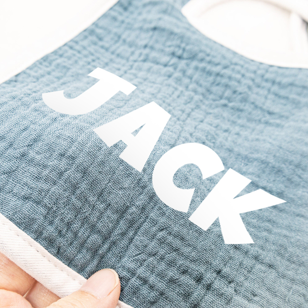Personalized Embroidered Baby Cotton Bibs | CWBaby306