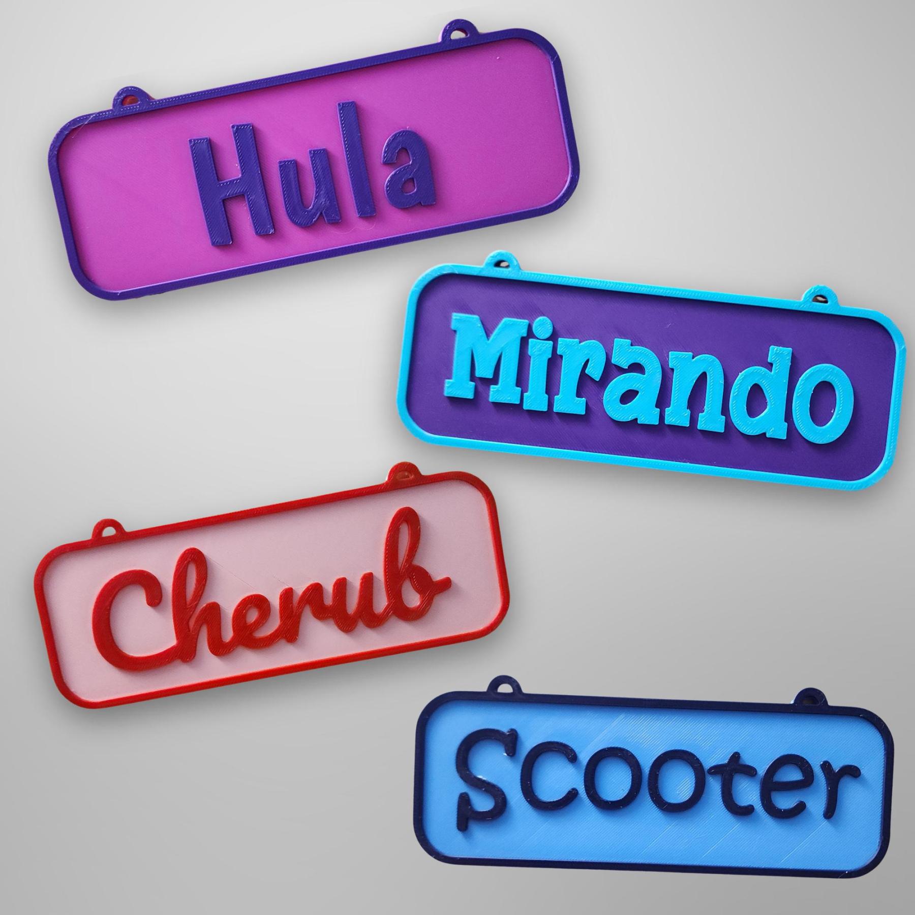 Personalized 3D Printed Dog Name Crate Sign | BKPet410