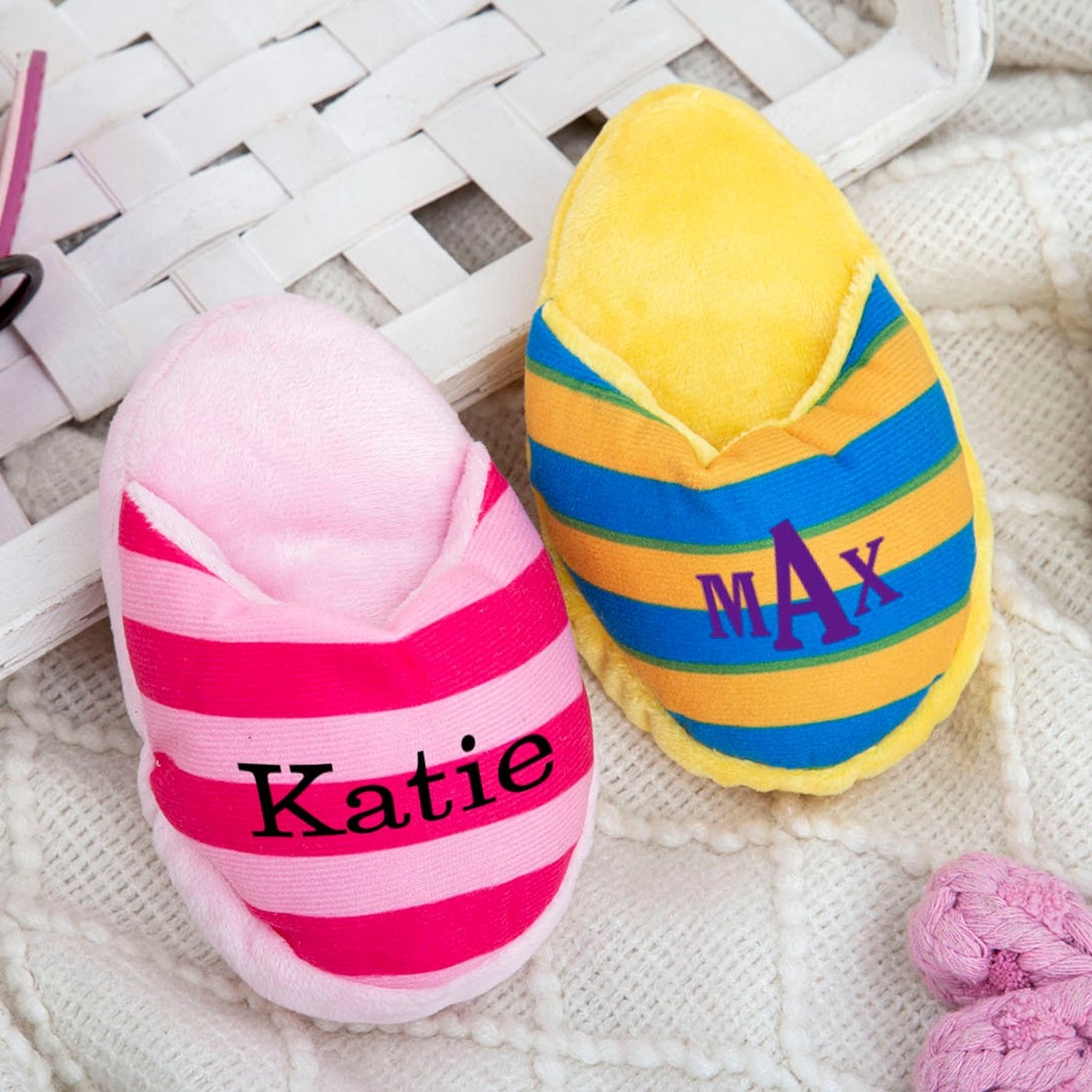Personalized Dog Squeaky Slipper Toy | CWPet25