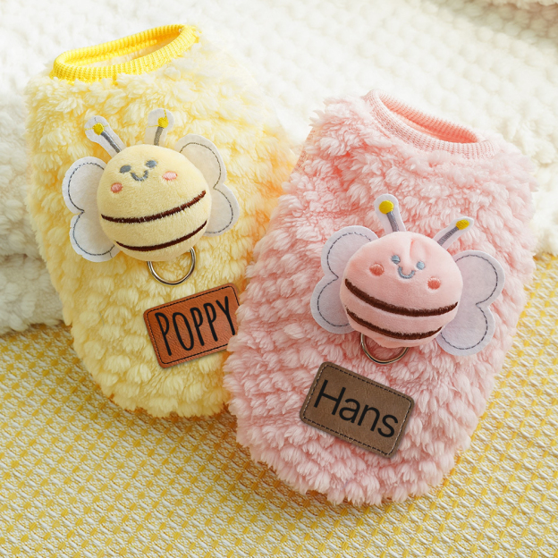 Personalized Cute Pet Soft Plush Fleece Vest | BKPet194
