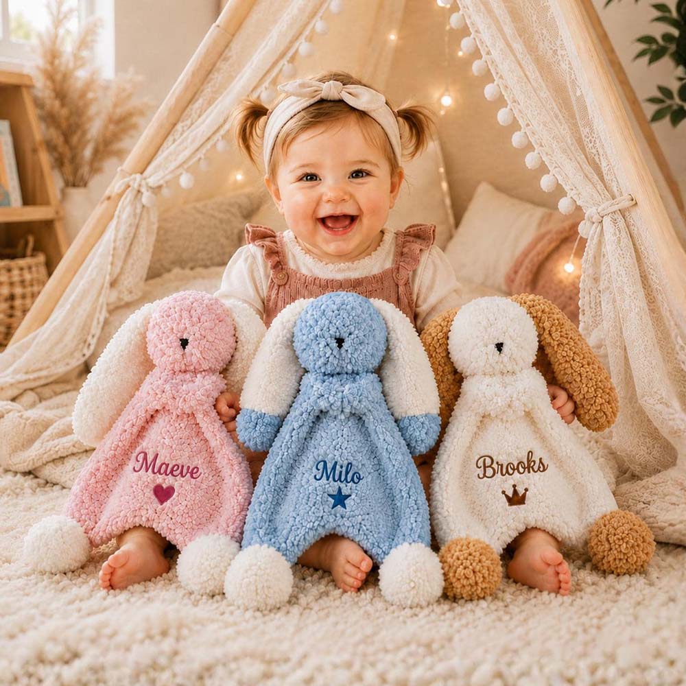 Personalized Lovely Soft Lambswool Baby Comfort Toy | CWToy190