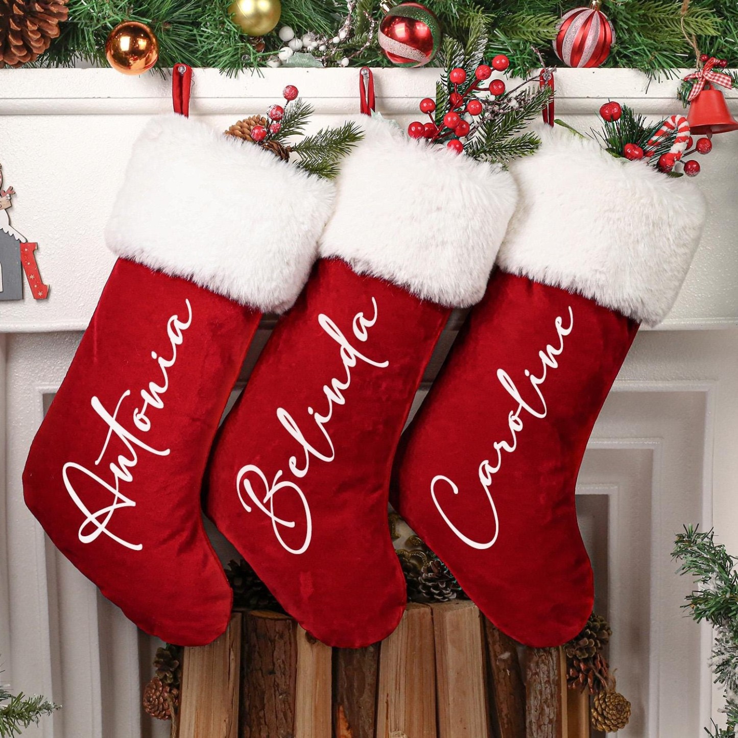 Personalized Christmas Stocking with Family Name | MCGift83