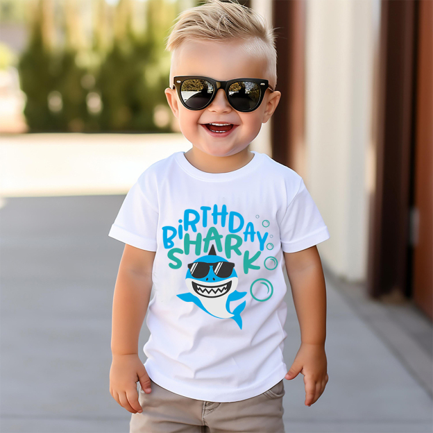 Personalized Shark Birthday T-Shirt | inBirth31