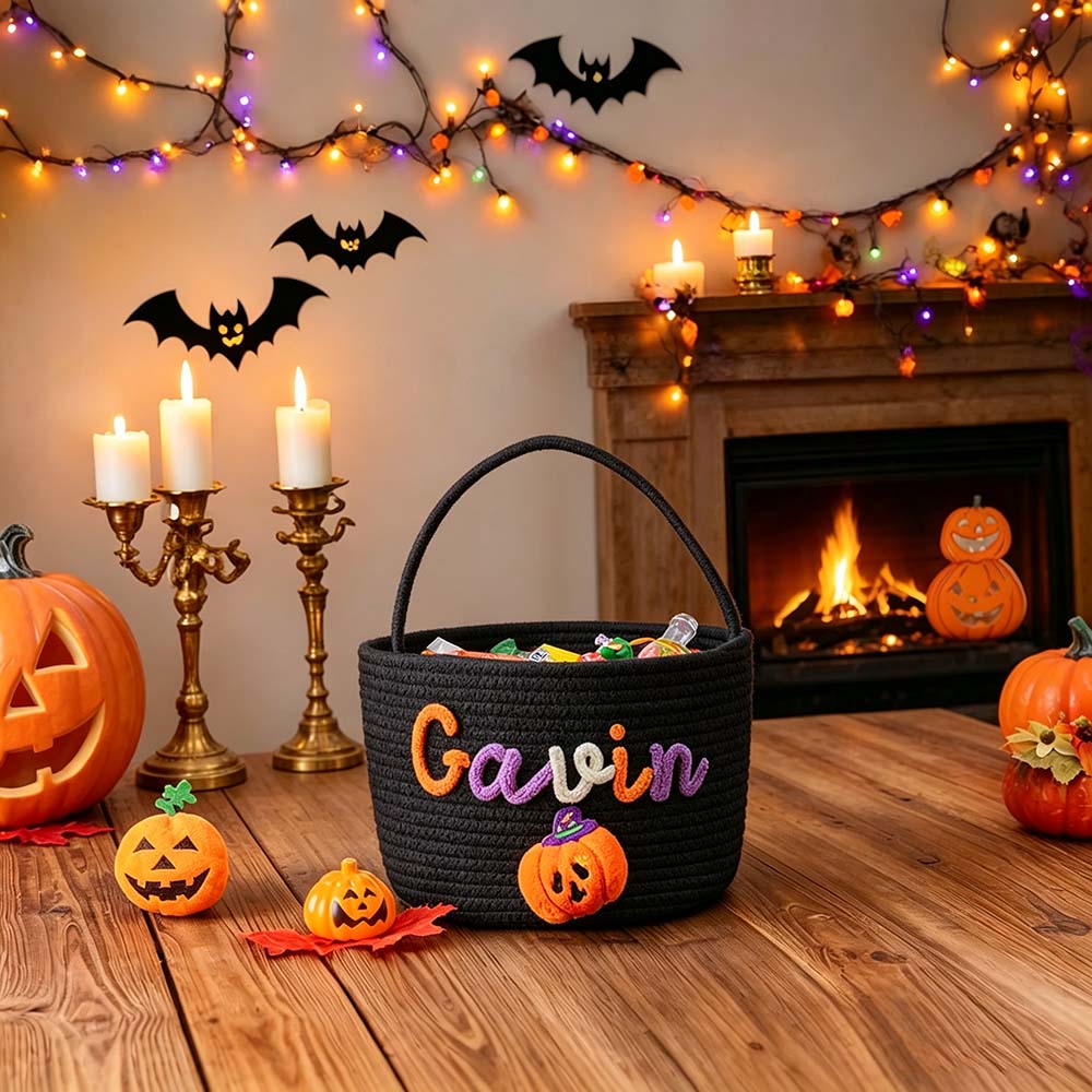 Personalized Halloween Treat Basket | CWHalloween105