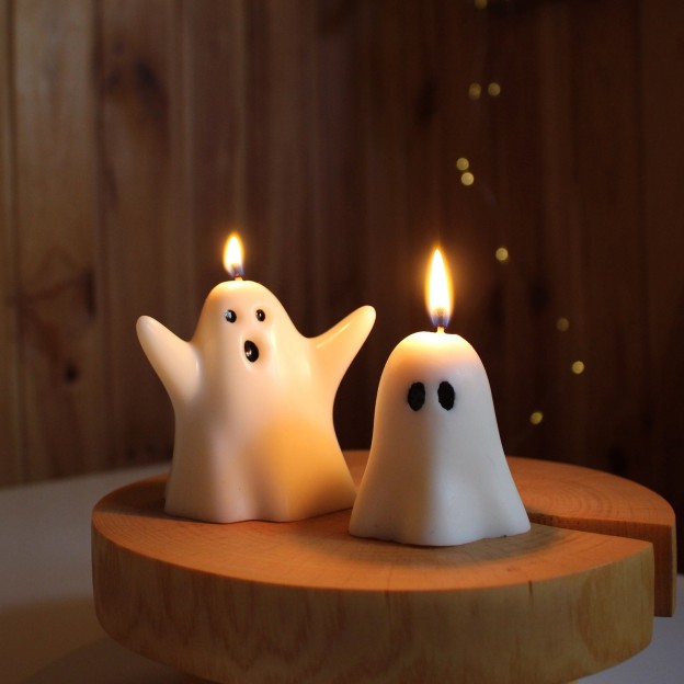 Halloween Decor Ghost Candles Set | CWHalloween15