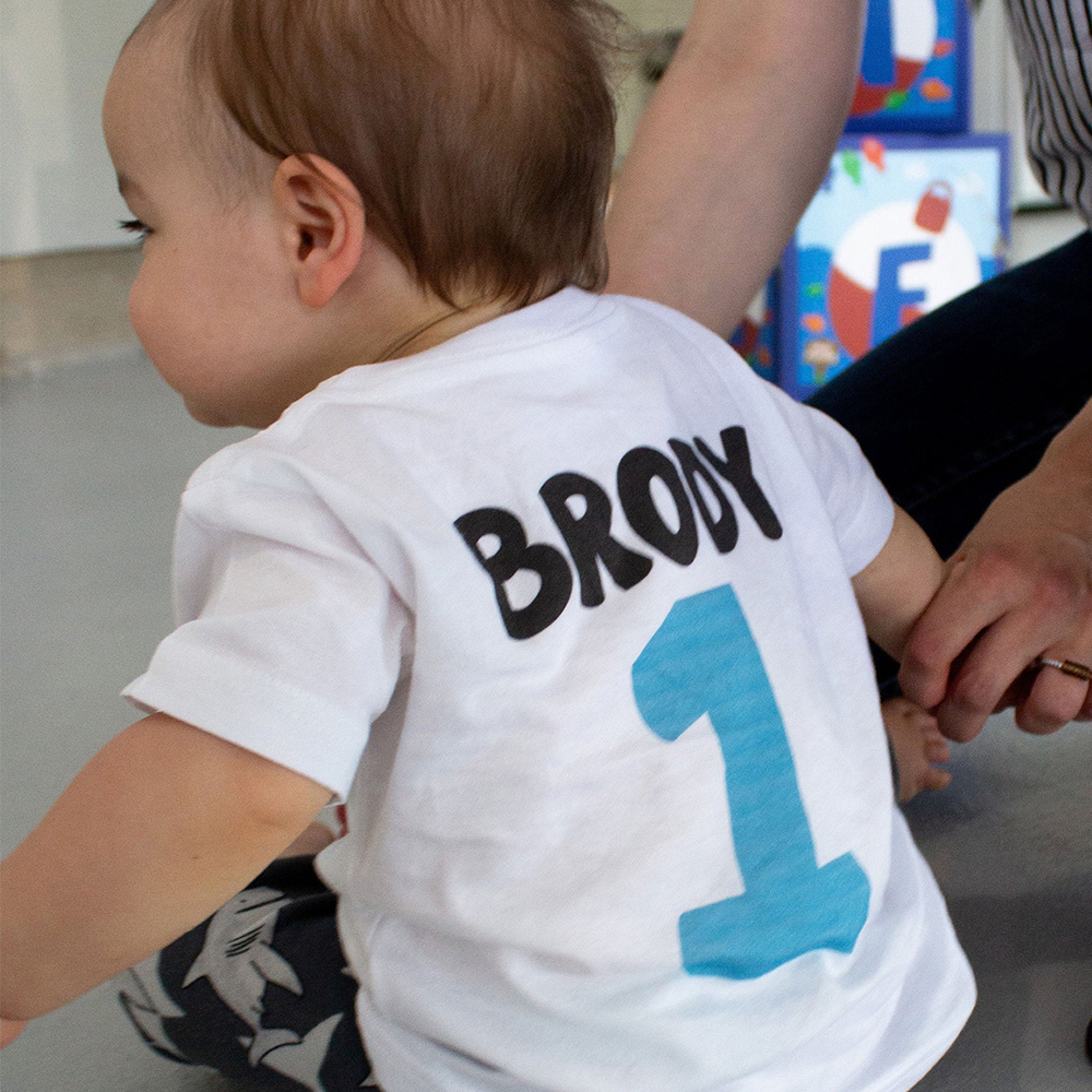 Personalized Boy Shark Birthday T-Shirt | inBirth30