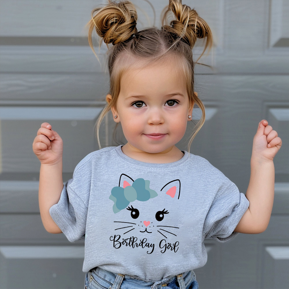 Personalized Cat Theme Kitten Birthday T-Shirt | inBirth32