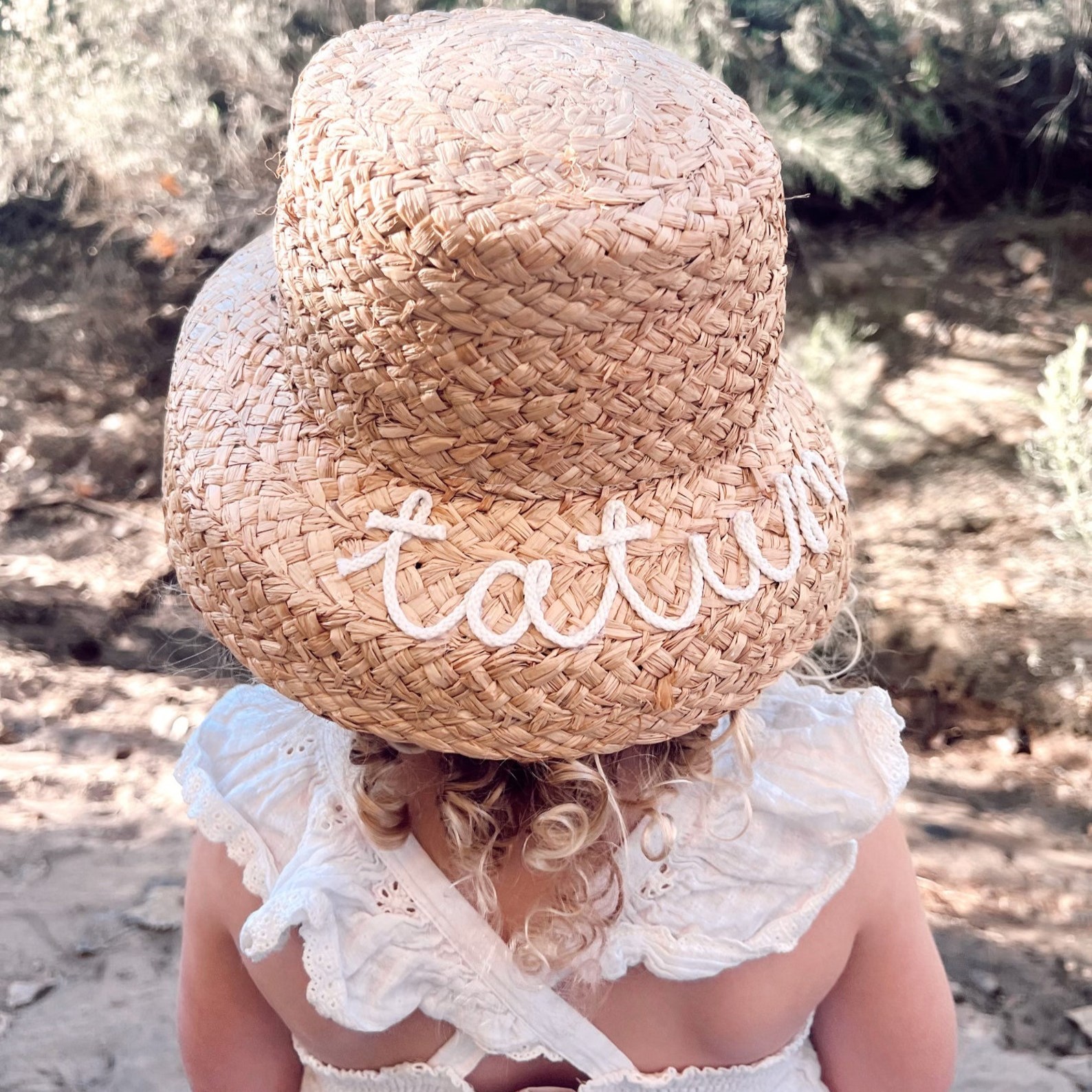 Personalized Hand Embroidery Straw Hat for Comfort & Unique | CWBeach64