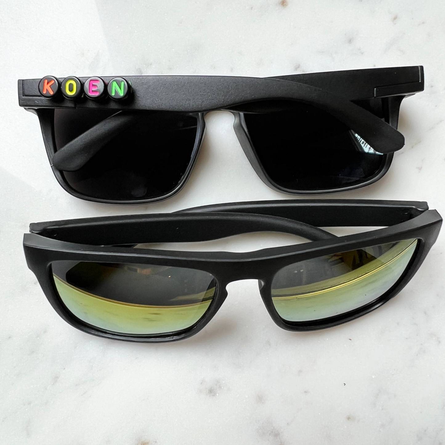 Personalized Colorful Letters Sunglasses For Kids | CWBeach96