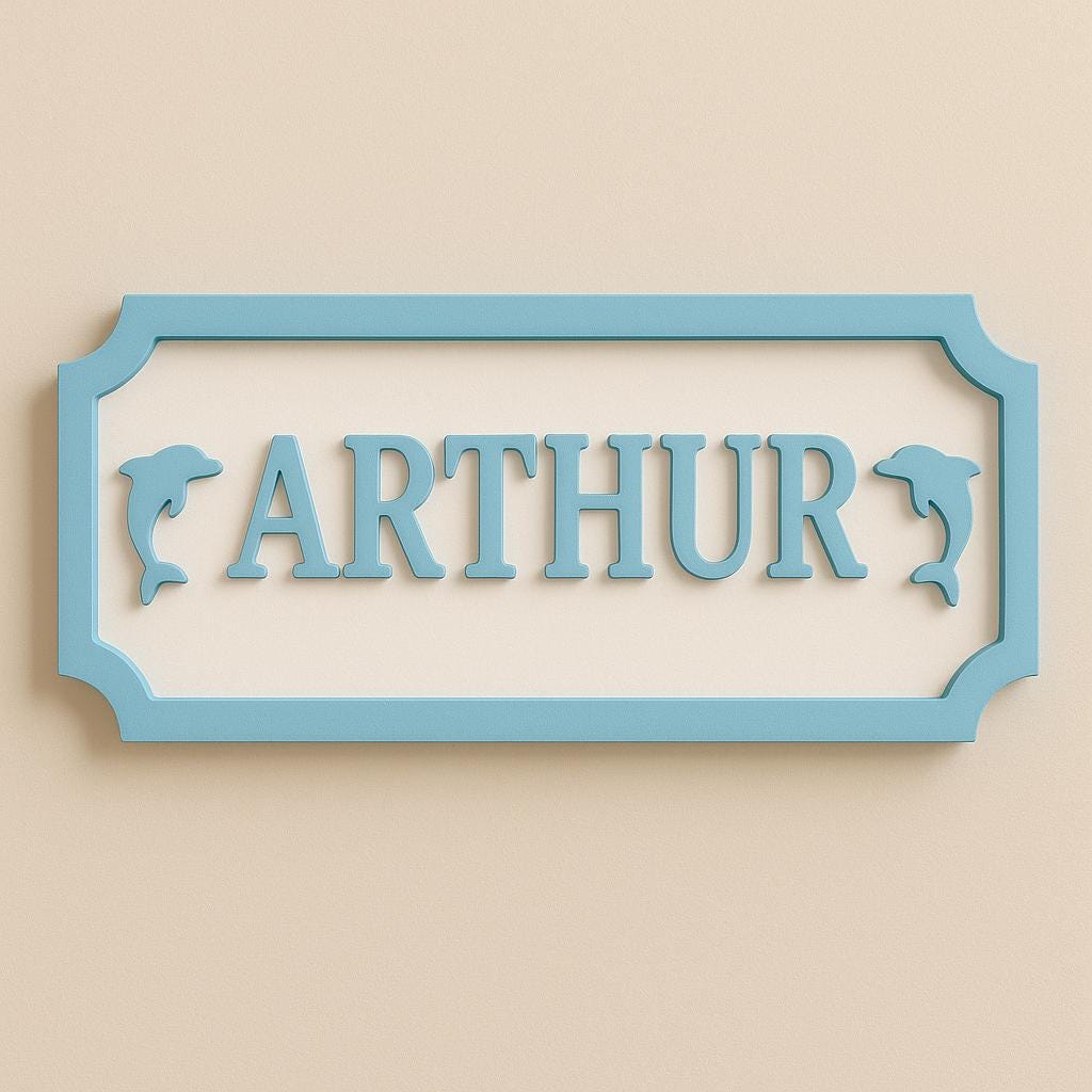 Personalized Kid's Bedroom Decoration Door Sign | CWBaby391
