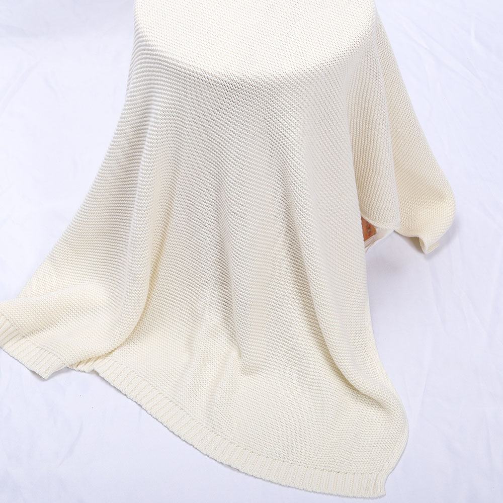 Personalized Hand Embroidered Knit Baby Blanket for Unique Gift | KKBaby22