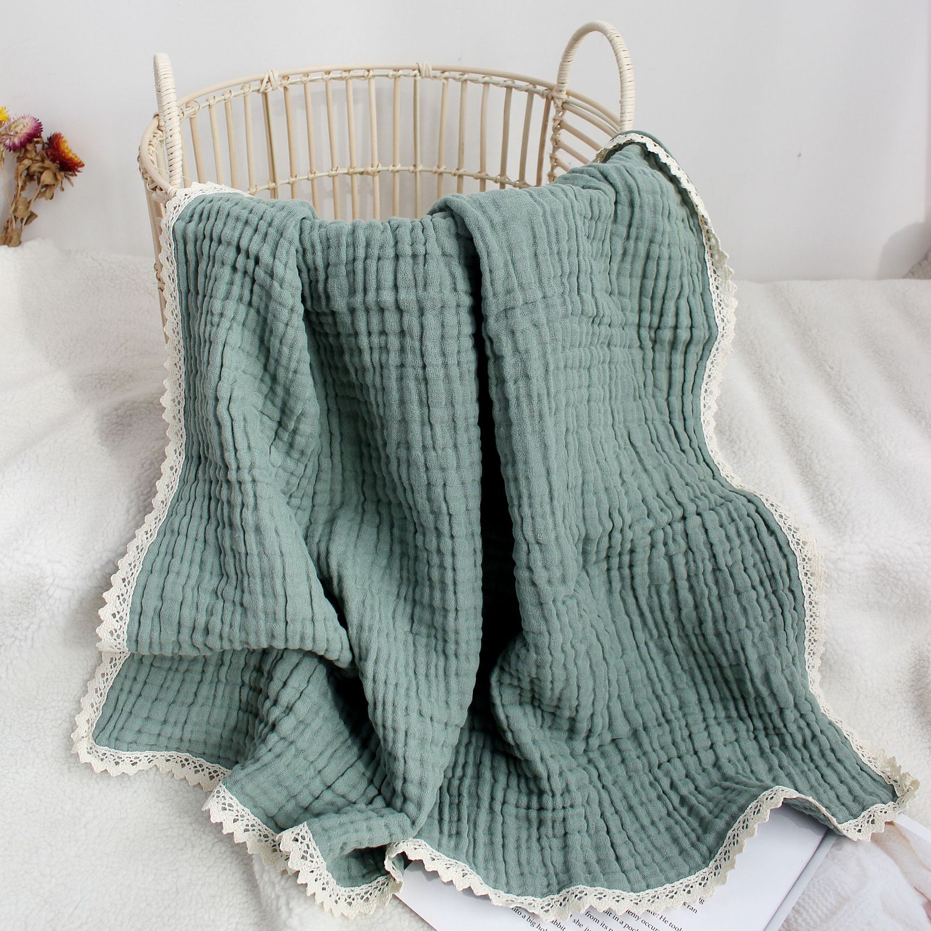 Personalized Embroidered Name Baby Swaddle Blanket for Unique Gift | KKBaby23