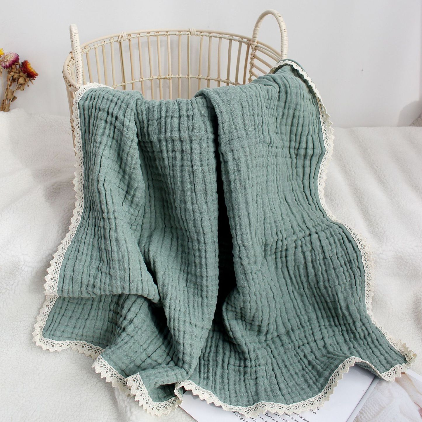 Personalized Embroidered Name Baby Swaddle Blanket for Unique Gift | KKBaby23