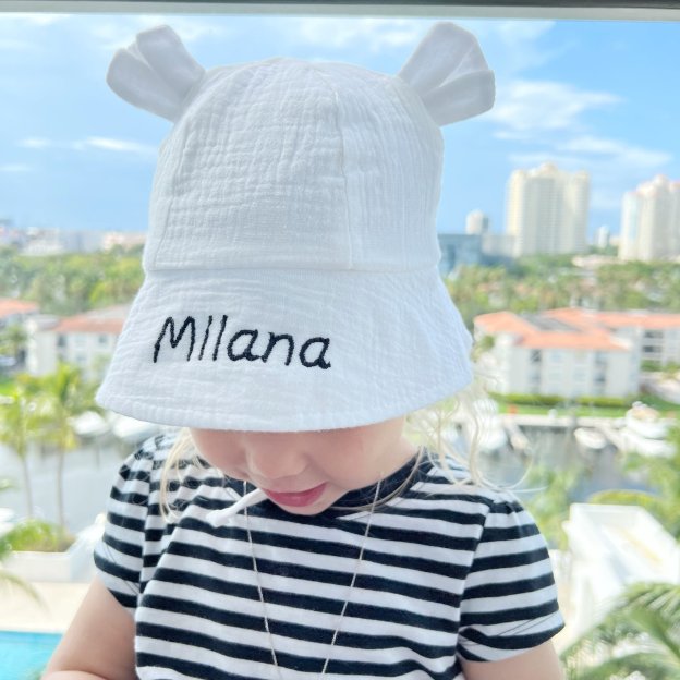 Personalized Kid Lovely Bear Bucket Hat  | CWBeach92