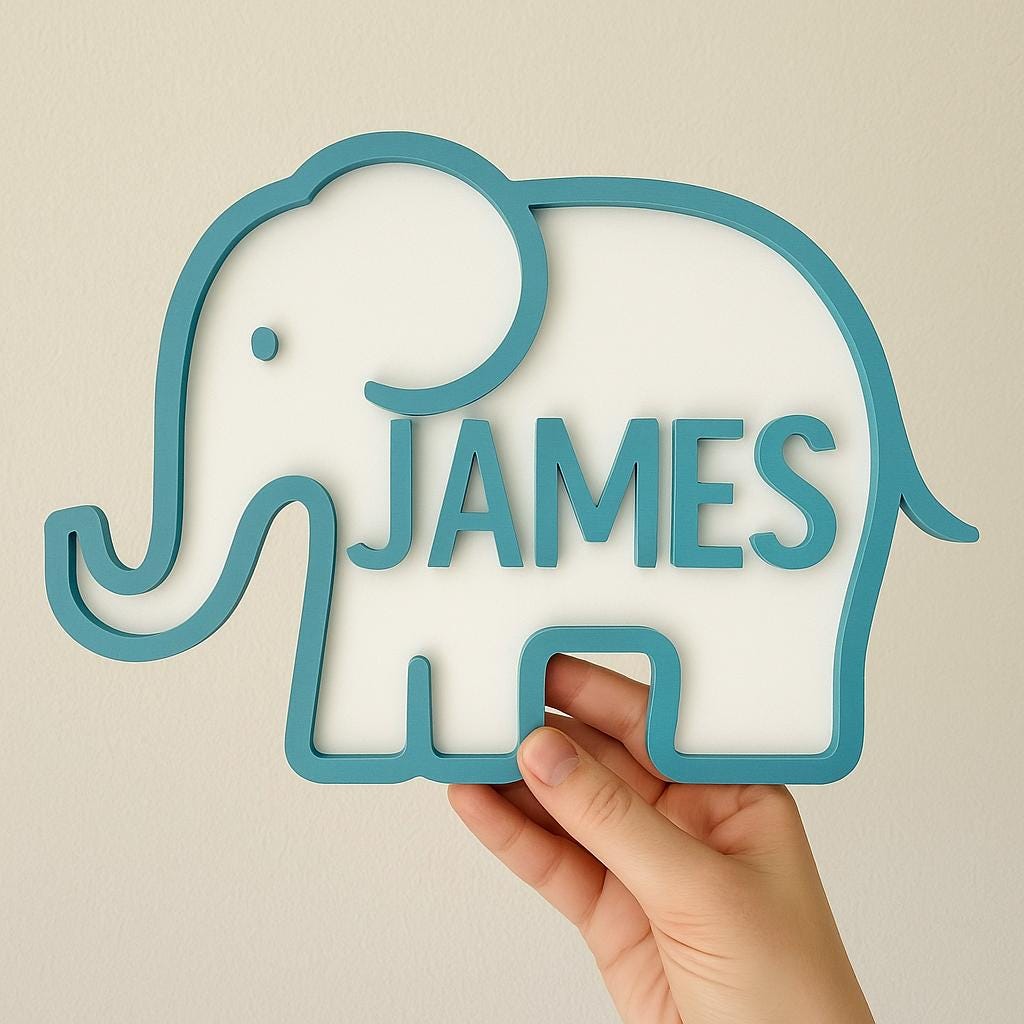 Personalized Animal Bedroom Decoration Door Sign | CWBaby390
