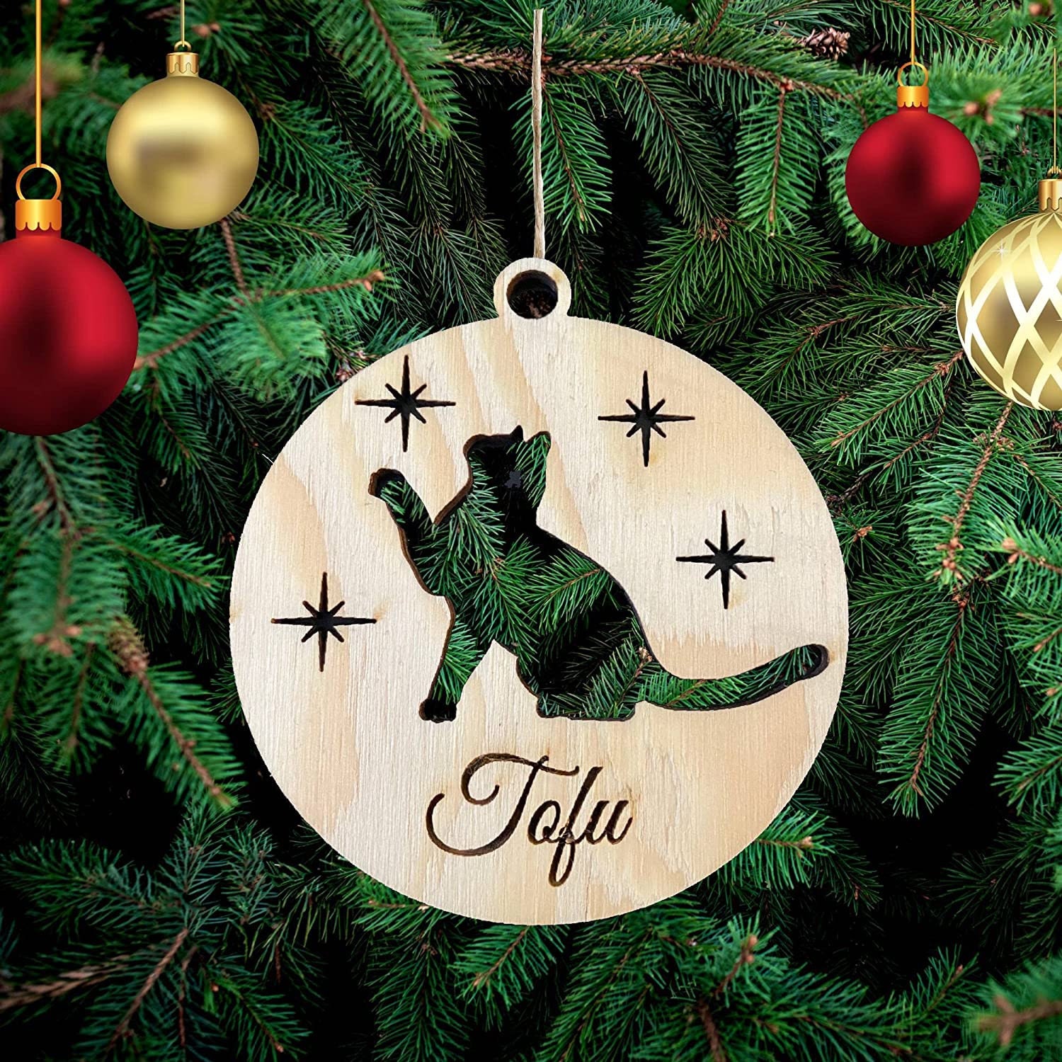 Personalized Christmas Wooden Decoration | MCGift114