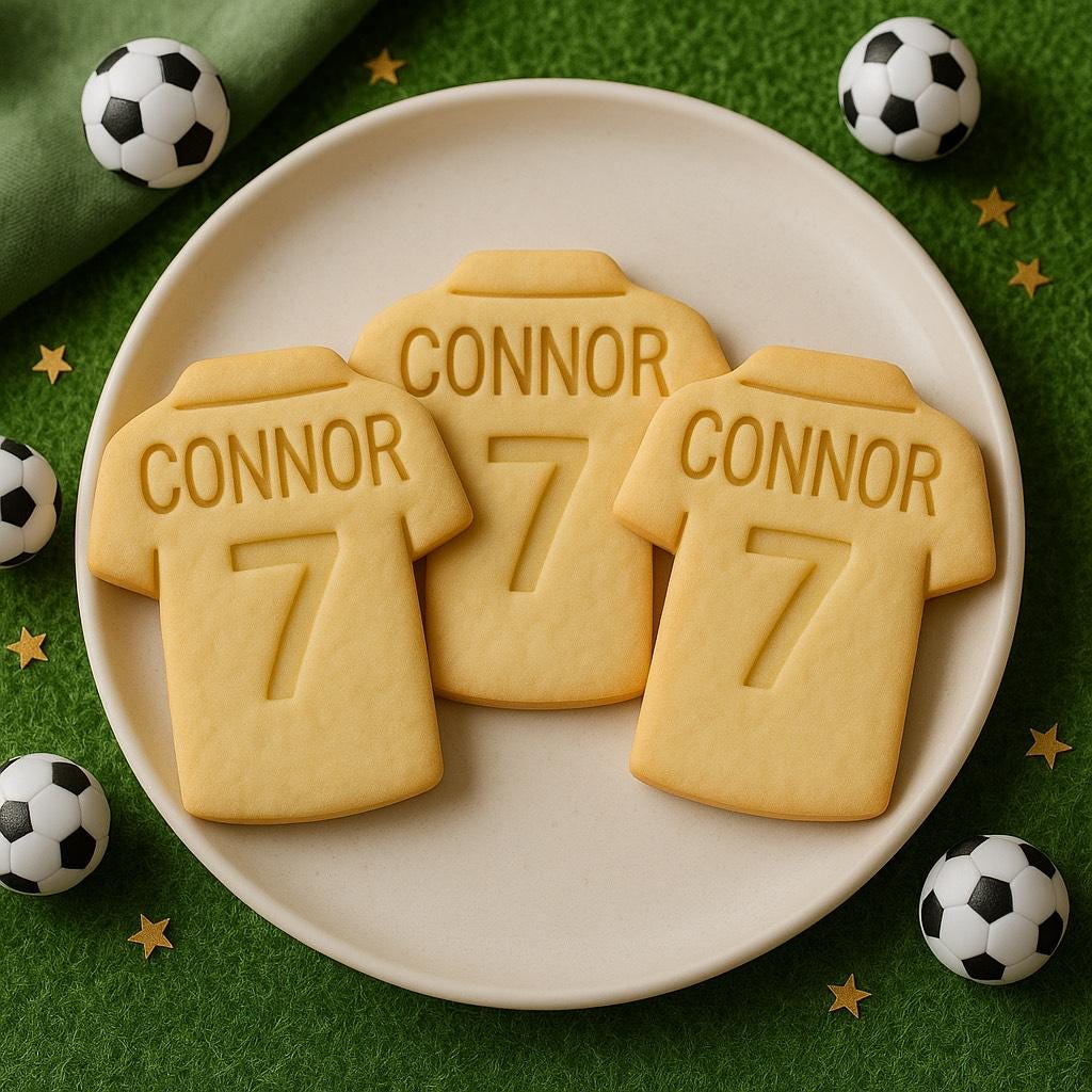 Personalized Cookie Jersey Cutter With Name | CWGift23