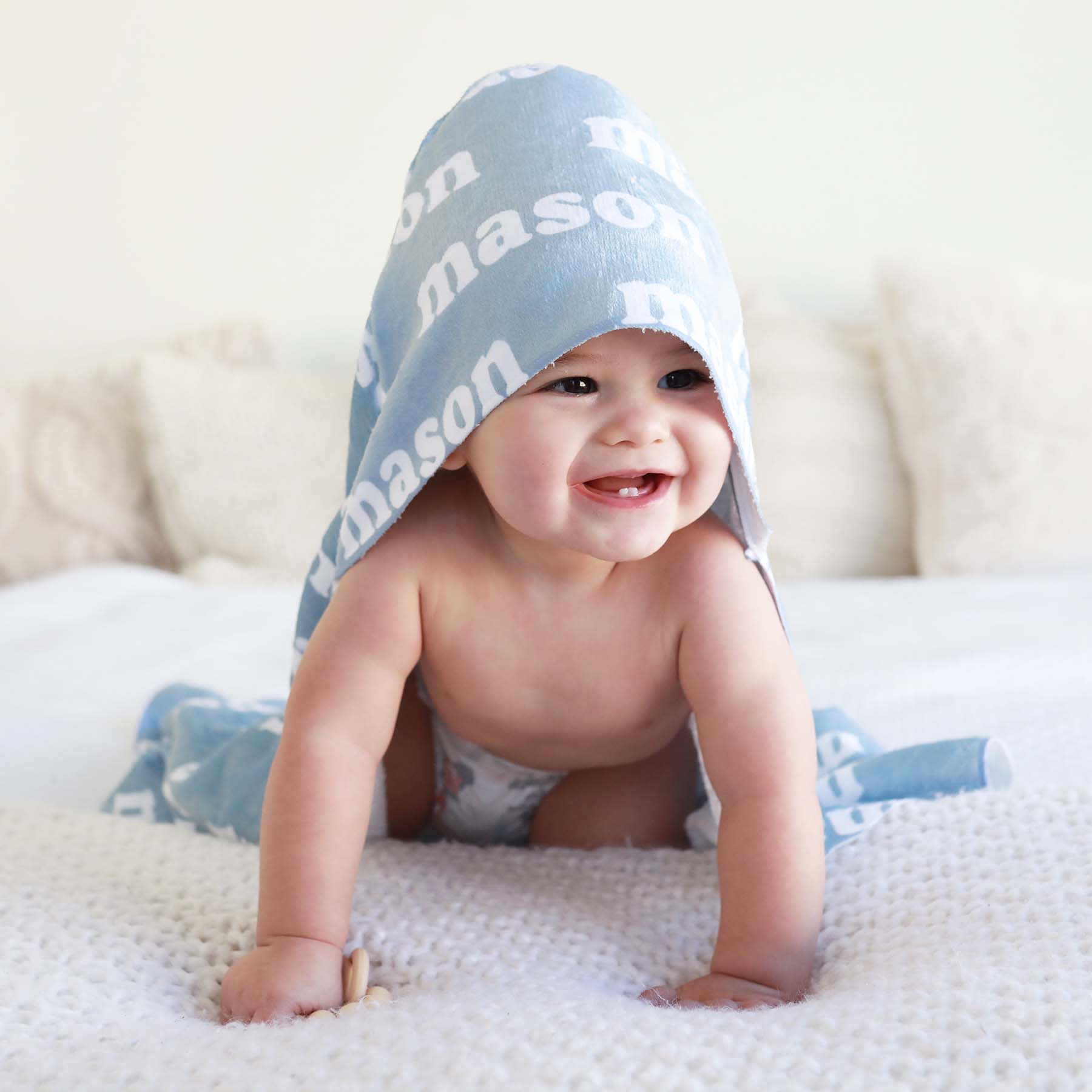 Personalized Baby Hooded Towel for Comfort & Unique | BBBlanket10