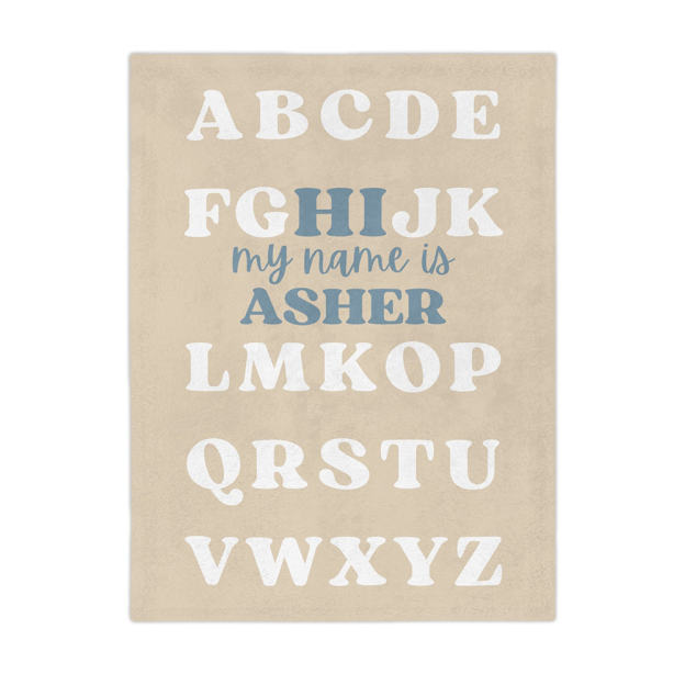 Personalized Baby Newborn Blanket with Name | BKMS016