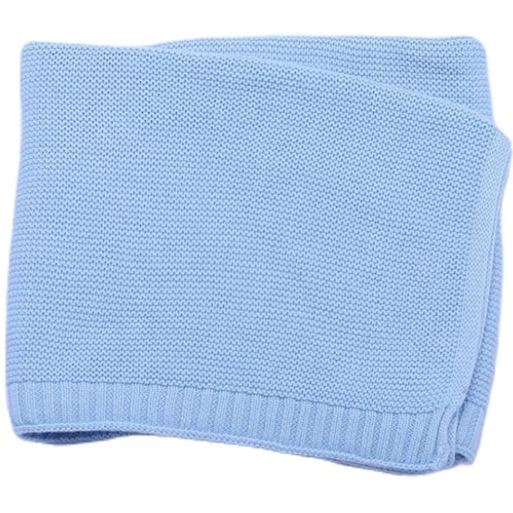 Personalized Hand Embroidered Knit Baby Blanket for Unique Gift | KKBaby22