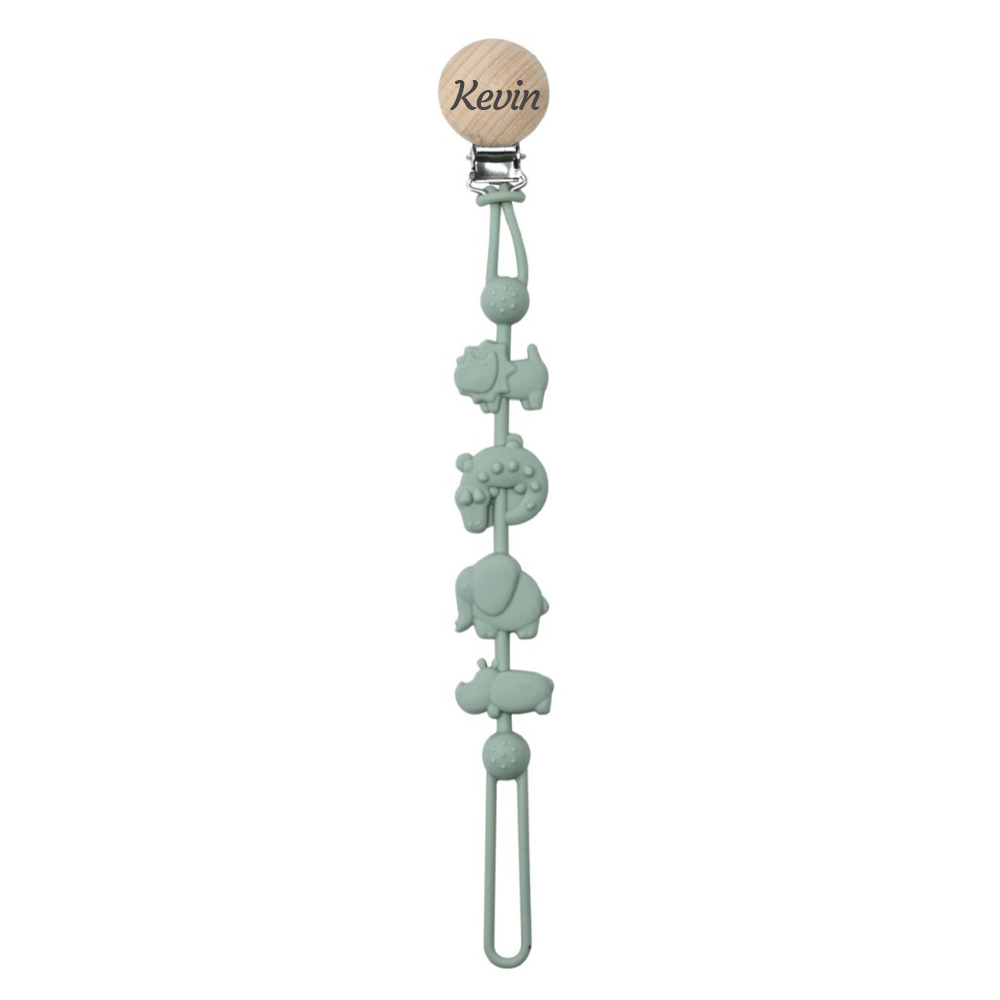 Personalized Baby Pacifier Silicone Chewable Clip | CWToy155