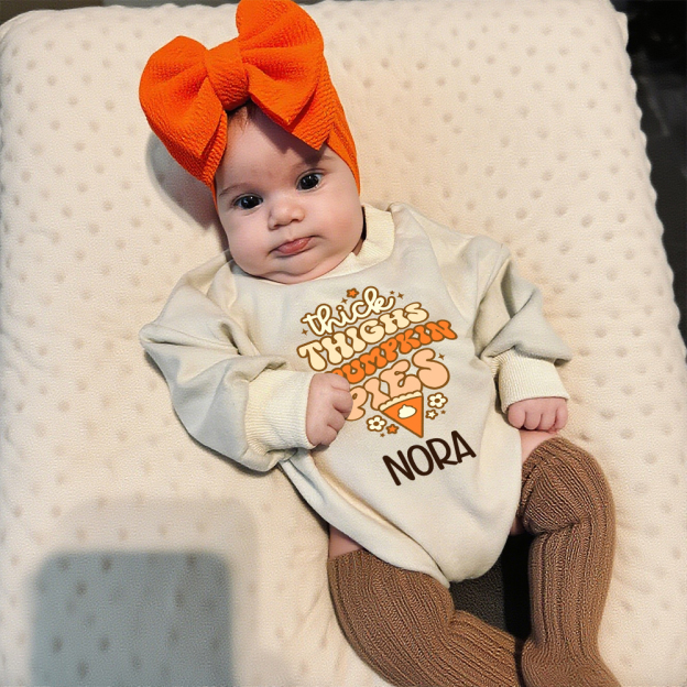 Personalized Thanksgiving Baby Girl Outfit | CWThanks01