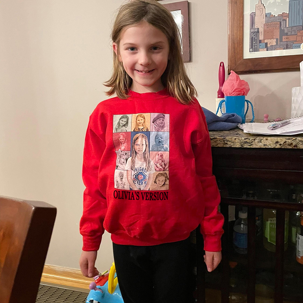 Personalized Pet Version Collage Crew Neck Sweatshirt | BKPet352