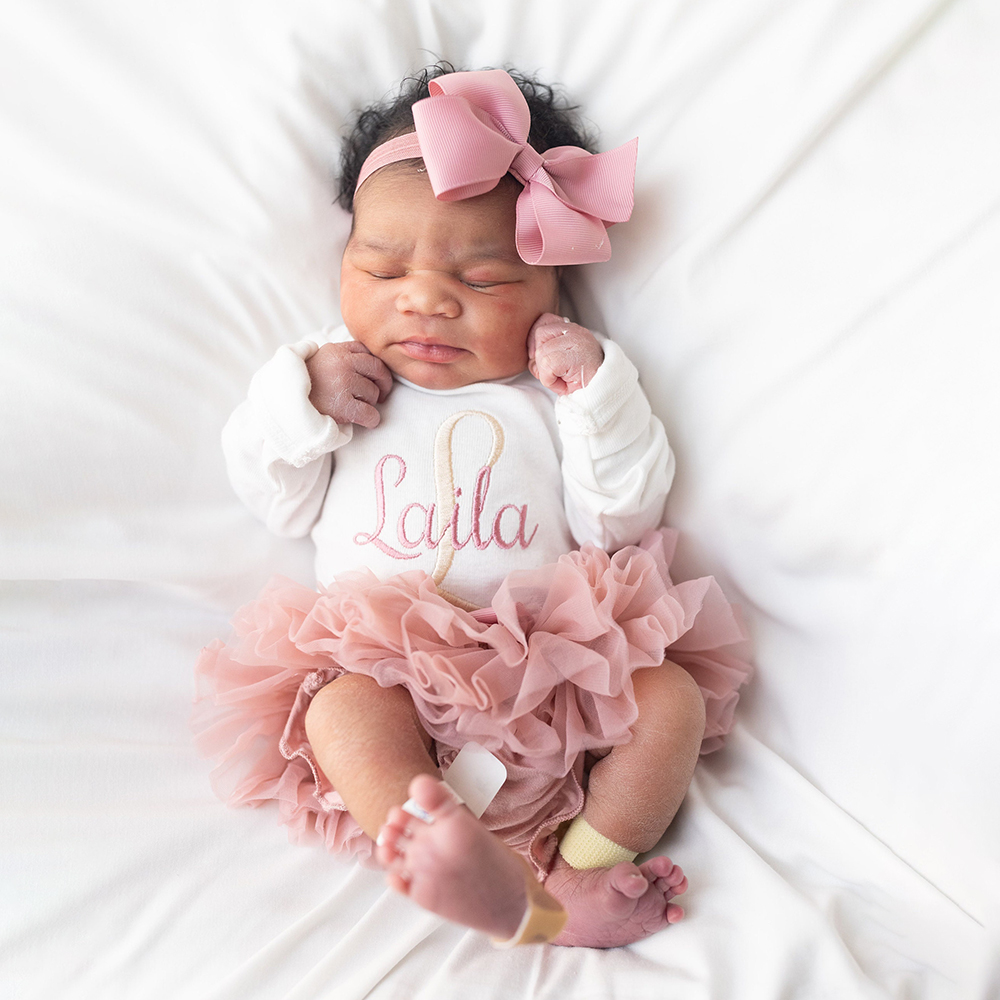 Personalized Embroidered Baby Girl Coming Home Outfit | CWBaby429