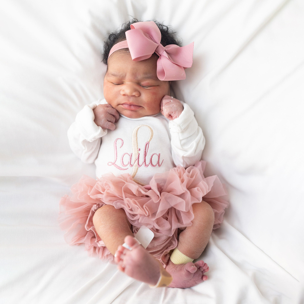 Personalized Embroidered Baby Girl Coming Home Outfit | CWBaby429