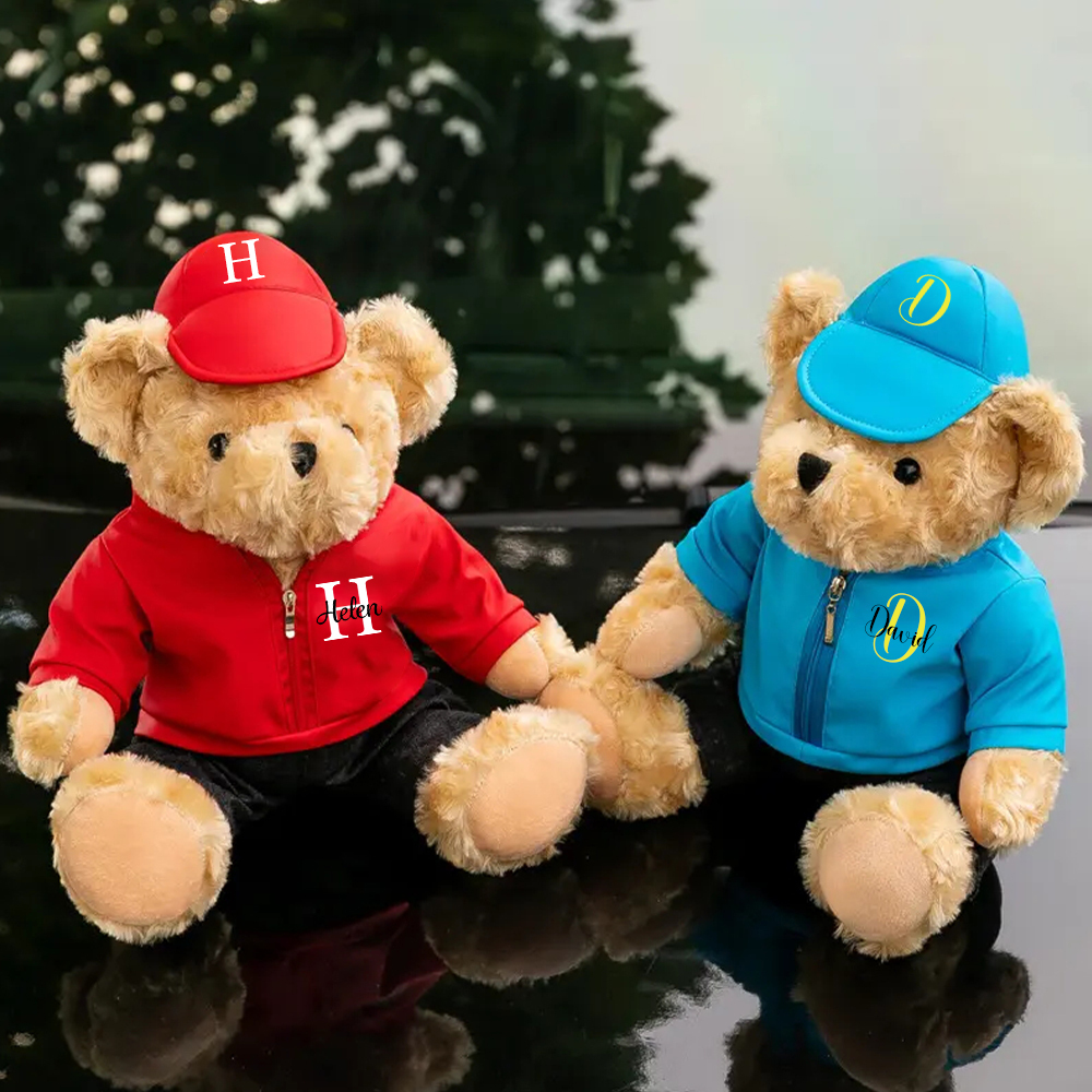 Personalized Kids Monogram Plush Teddy Bear Toy | CWToy111