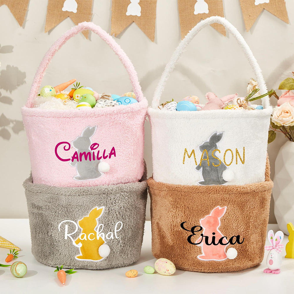 Personalized Name Easter Bunny Basket | CWEaster36