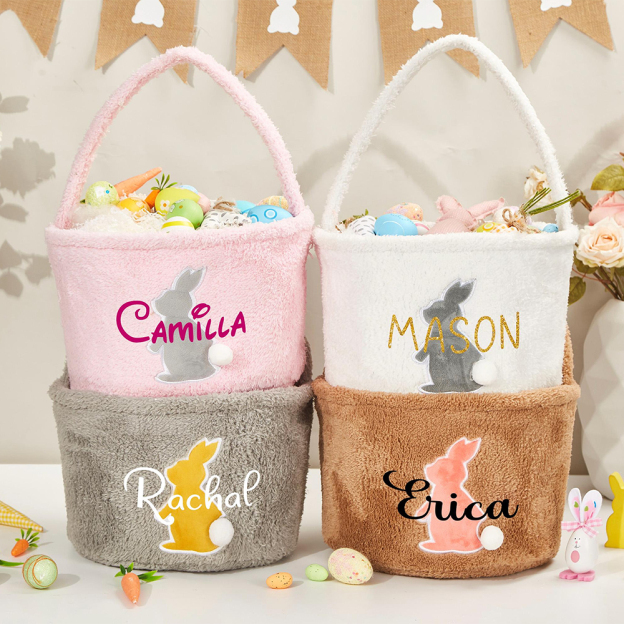 Personalized Name Easter Bunny Basket | CWEaster36