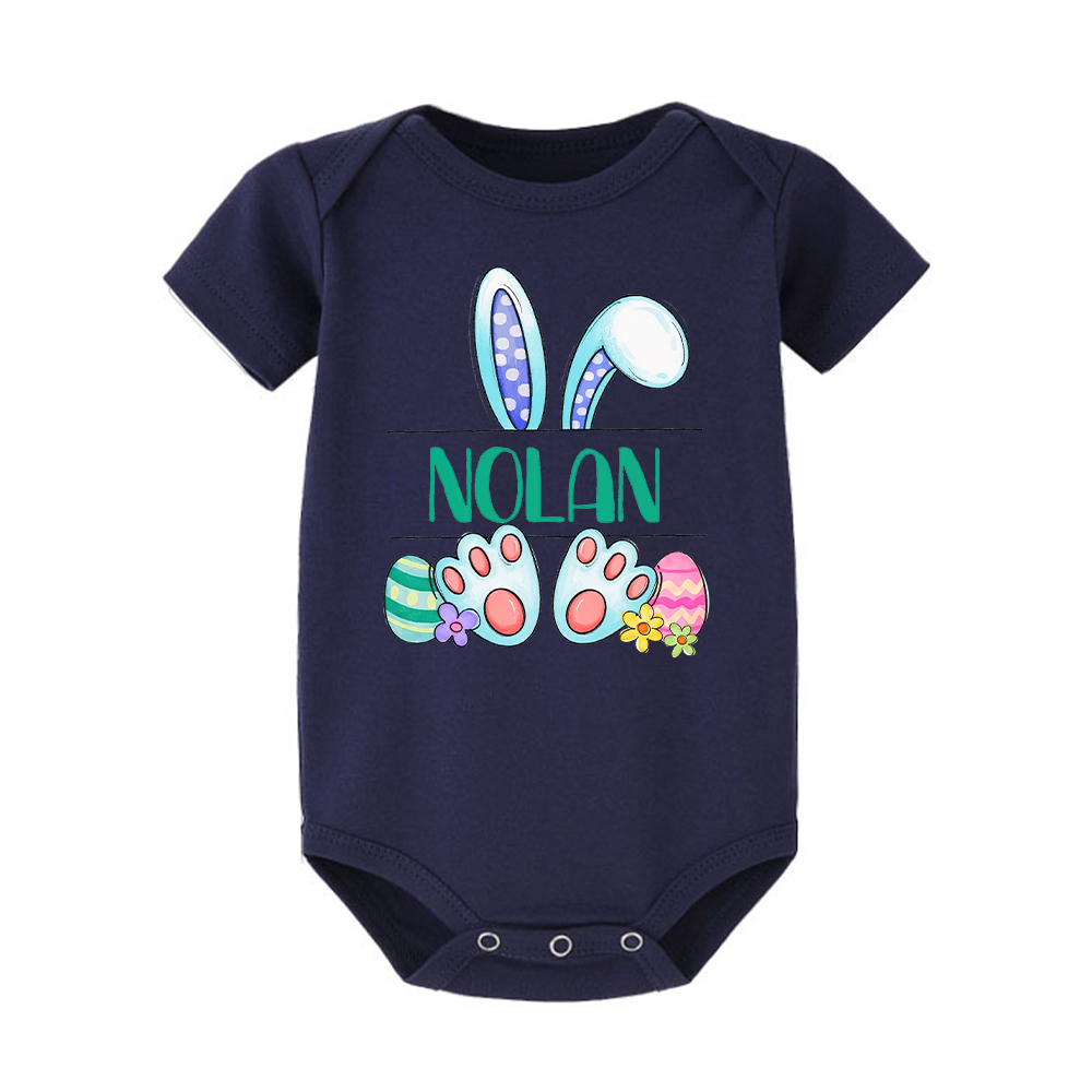 Personalized Baby Cute Easter Bunny Romper | CWEaster44