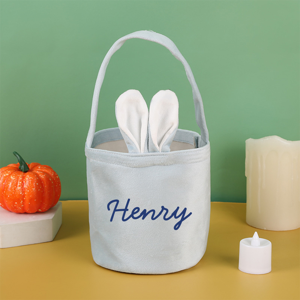 Personalised Embroidered Easter Bunny Basket | CWEaster50