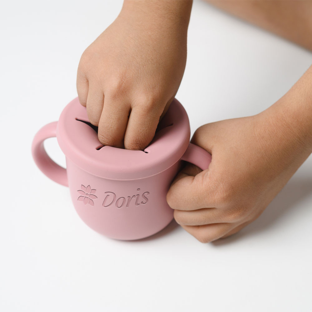 Personalised Baby Food Grade Silicone Snack Cup | CWBaby199