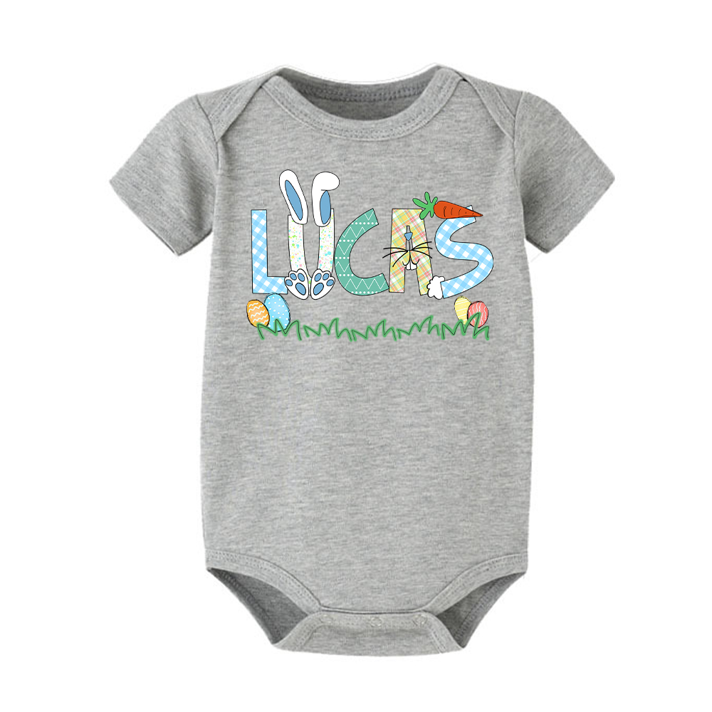 Personalized Baby Cute Easter Bunny Romper | CWEaster51