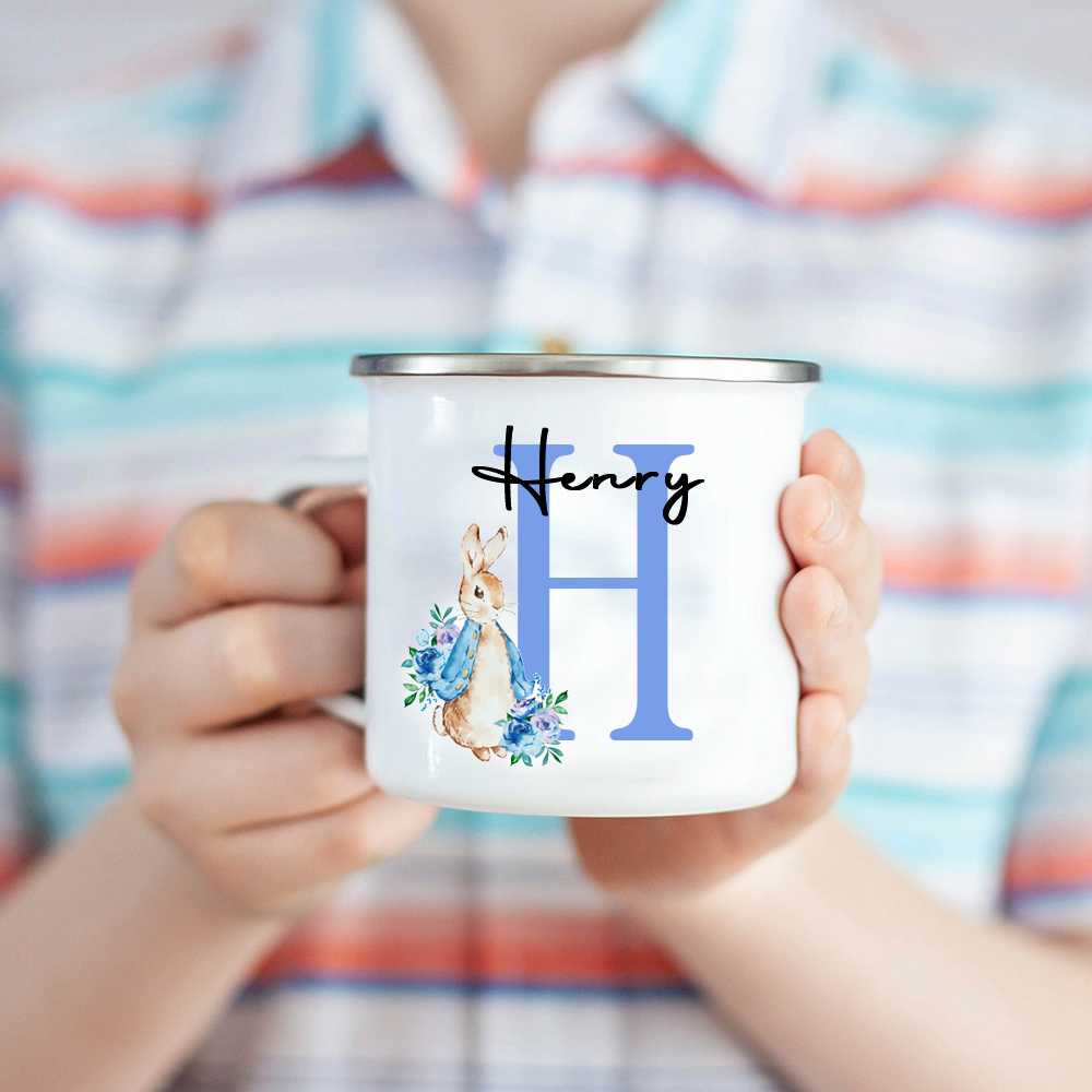 Personalised 12oz Easter Monogram Mugs for Kids  | KidMug40