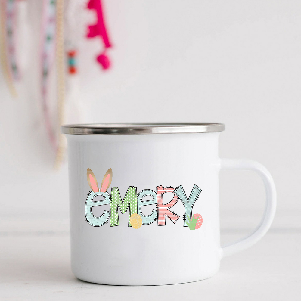 Personalised 12oz Easter Monogram Mugs for Kids  | KidMug42