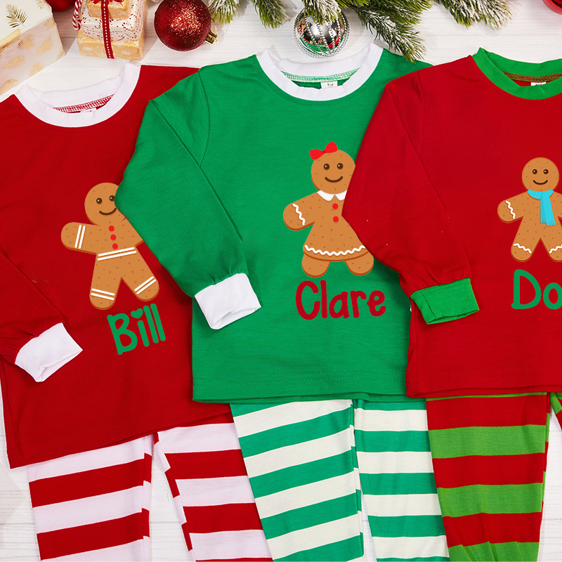 Personalized Kids Christmas Pajamas Set | inSet18