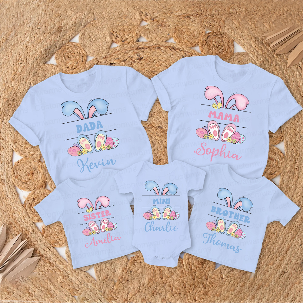 Personalized Family Happy Easter Matching Shirt | CWEaster53
