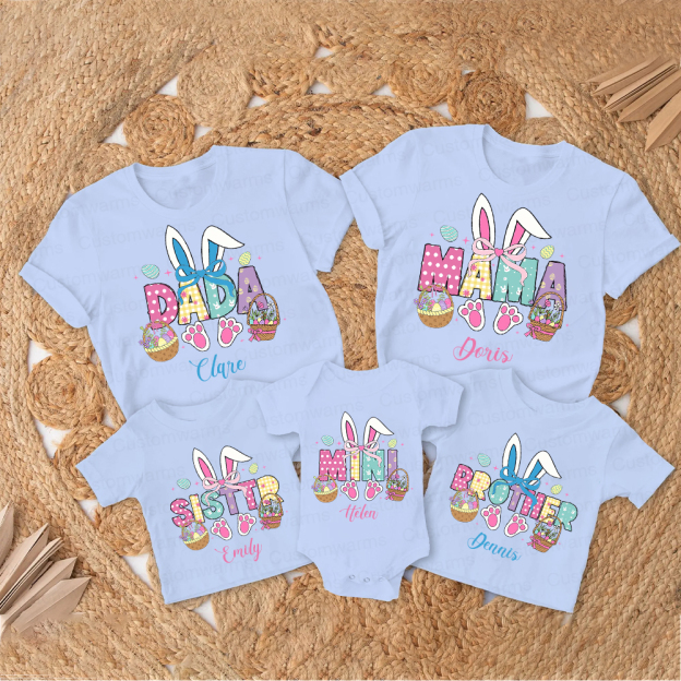 Personalized Family Happy Easter Matching Shirt | CWEaster54