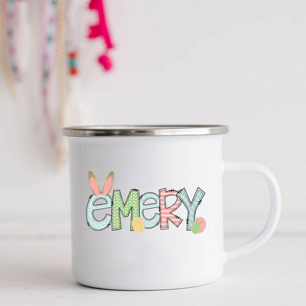 Personalised 12oz Easter Monogram Mugs for Kids  | KidMug42