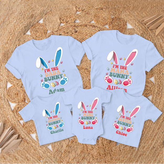 Personalized Family Happy Easter Matching Shirt | CWEaster59