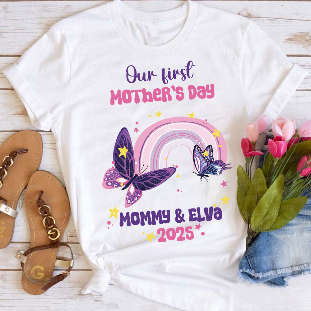 Personalized First Mother's Day Mommy and Baby Outfit | CWFamily38