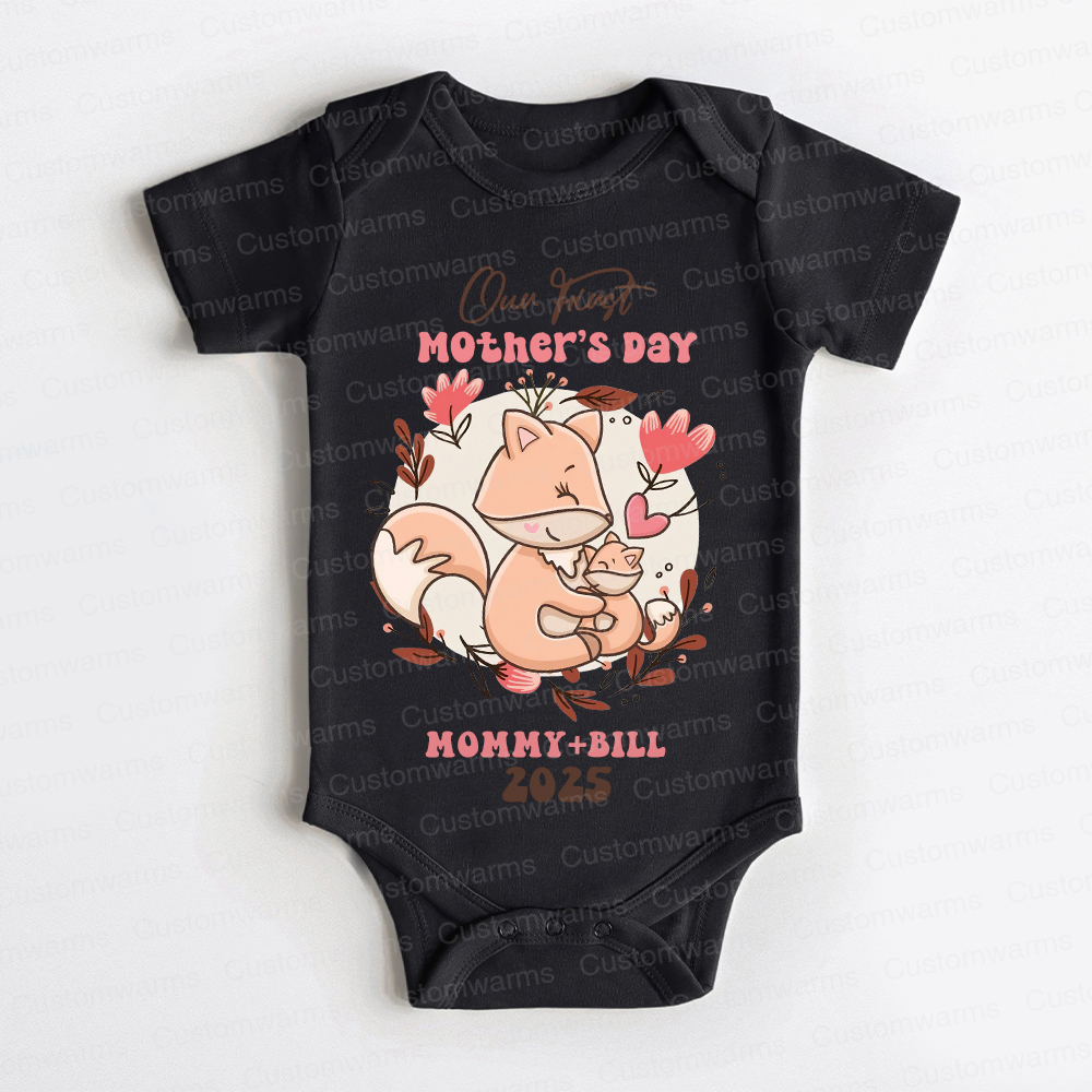Personalized First Mother's Day Mommy and Baby Outfit | CWFamily40