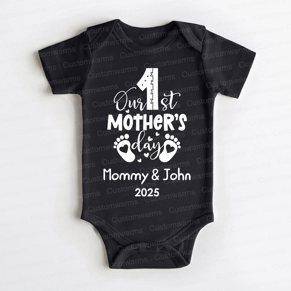 Personalized First Mother's Day Mommy and Baby Outfit | CWFamily20