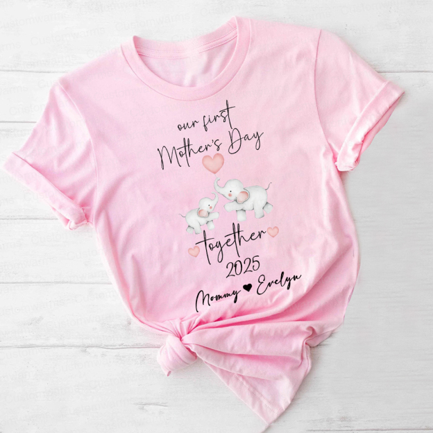 Personalized First Mother's Day Mommy and Baby Outfit | CWFamily26
