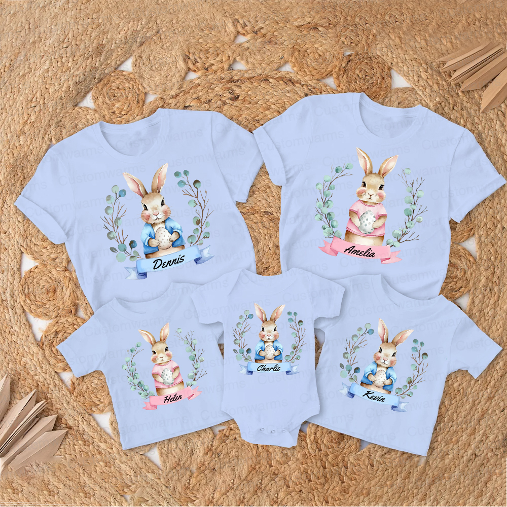 Personalized Family Happy Easter Matching Shirt | CWEaster61