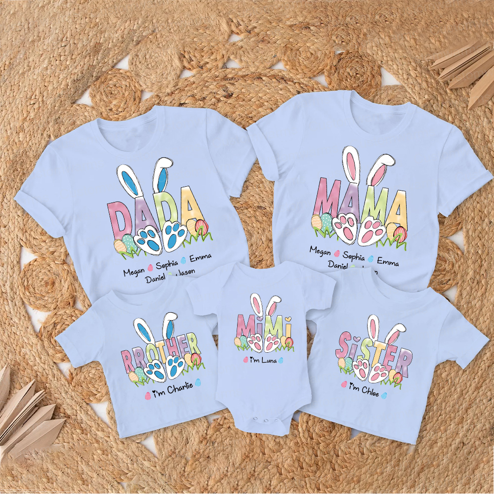 Personalized Family Happy Easter Matching Shirt | CWEaster64