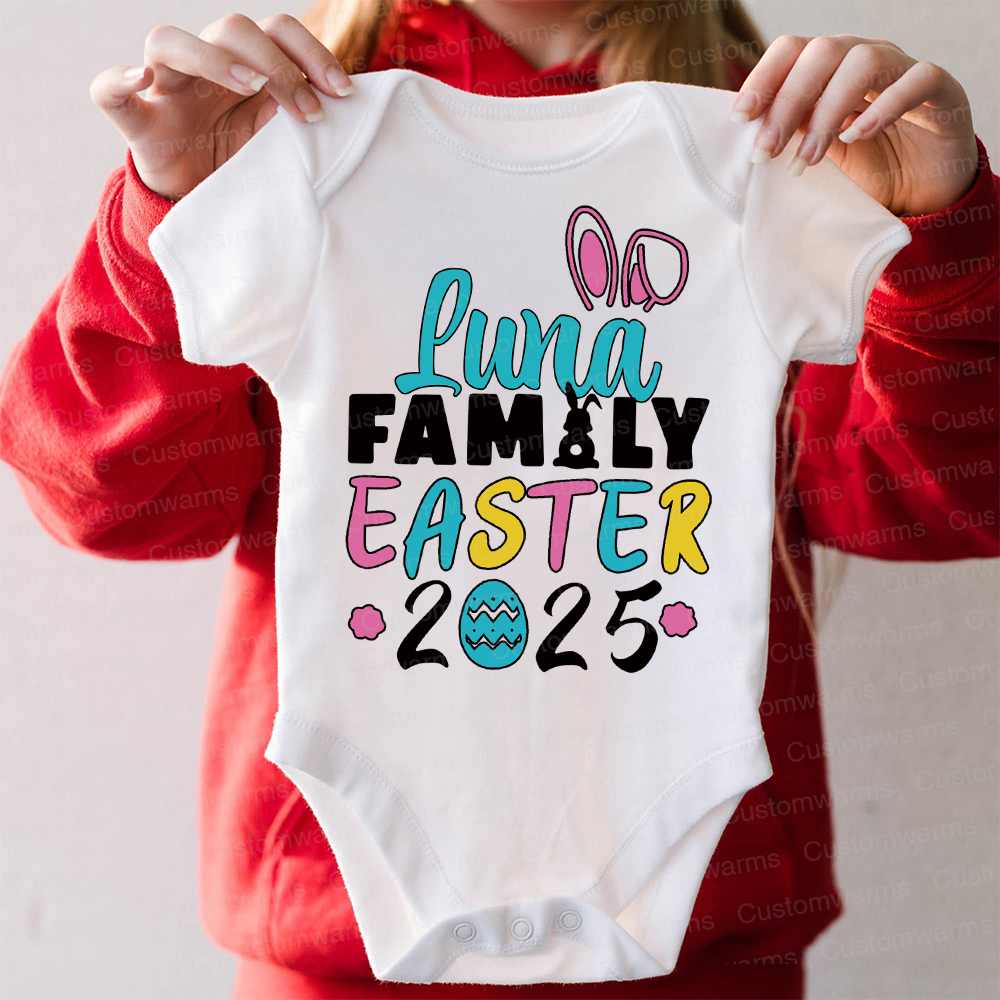 Personalized Family Happy Easter Matching Shirt | CWEaster66